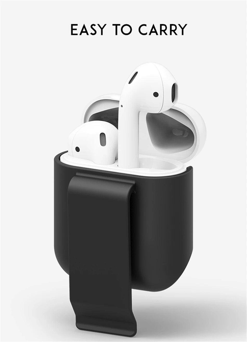 Переносной Клип чехол для Apple Airpods кронштейн зажим для ремня карманный держатель аксессуар для Apple Air Pods ультра-легкий чехол для наушников