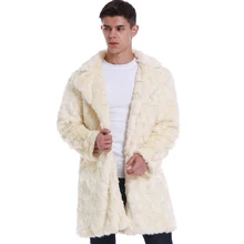 Мужская шуба, Норт-зима, верхняя одежда из искусственного меха, ветровка, пальто с мехом, Мужская парка в стиле панк, куртки, мужские кожаные теплые пальто