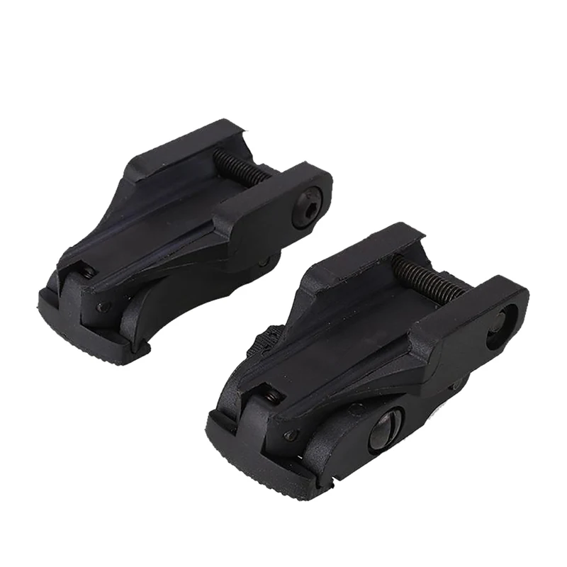 

Outdoor Tactical New Folding Flip up Sight Rear Front Sight Mount Transition Backup Iron Sight Rapid Rifle RTS Sight