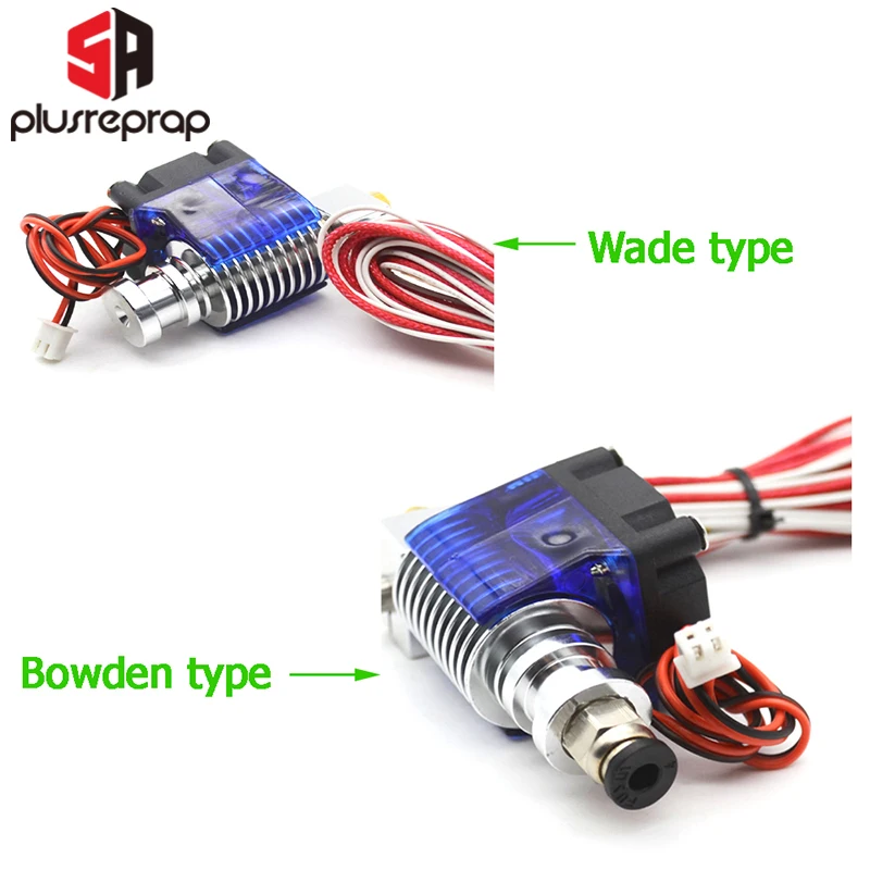 Модернизированный V6 j-головка Hotend Wade/Bowden экструдер с нагревателем M3 винт-в термистор сопла Вентилятор теплоотвод MK8 3D для деталей принтера