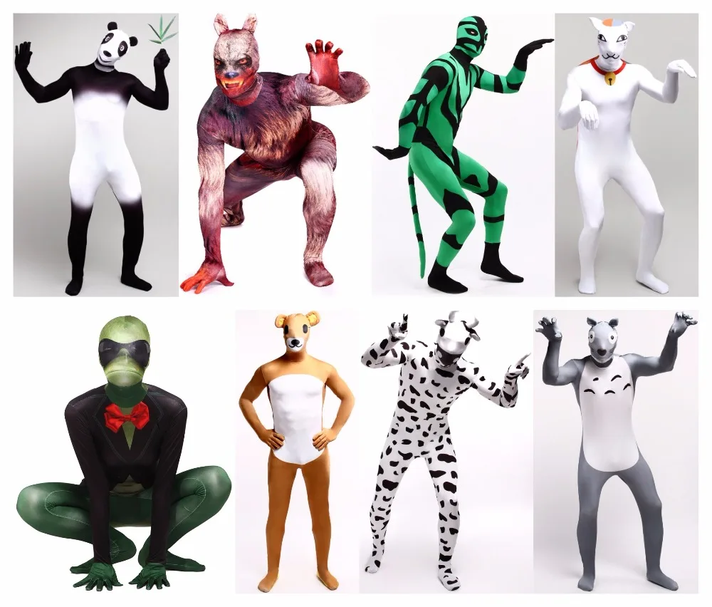 

Lycra zentai suits animal costume halloween cosplay