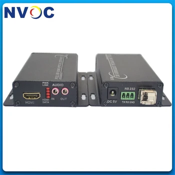 

Mini Type HDMI Extender Over Fiber Optic Transmitter&Receiver+1Ch RS232 Data,1080P,Euro Charger with 3G,SM,SX,10KM,LC SFP