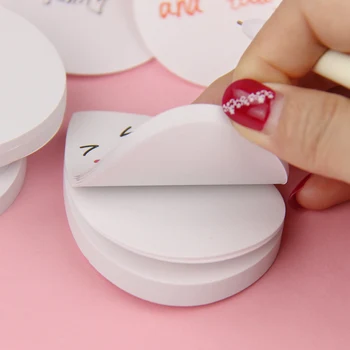 

1 PC Water Drop Adhesive Memo Pad Cute Smiley Face Sticky Notes N Times Sticky Bookmark Gift School Office Stationer Supply