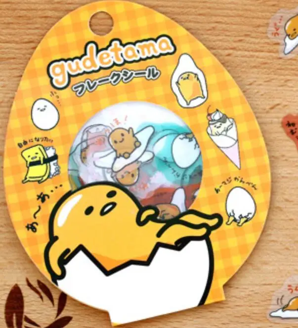 20 упаковок/Лот, Япония, серия Mr Lazy Egg, DIY, многофункциональная прозрачная наклейка, милый дневник, этикетка, офисные, школьные принадлежности - Цвет: NO2 Orange lattice