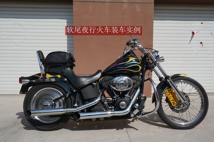 Harley & Cruiser   flame  tail Bag a19