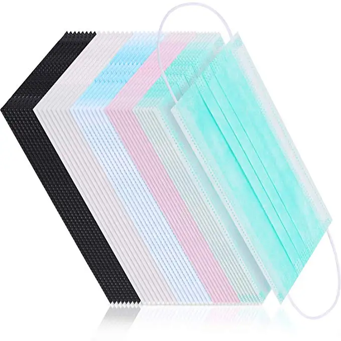 

40Pcs Medical Comfortable Disposable Activated Nonwoven-fabric Unisex Anti Dust Mask Dustproof Facial Protective Cover Masks