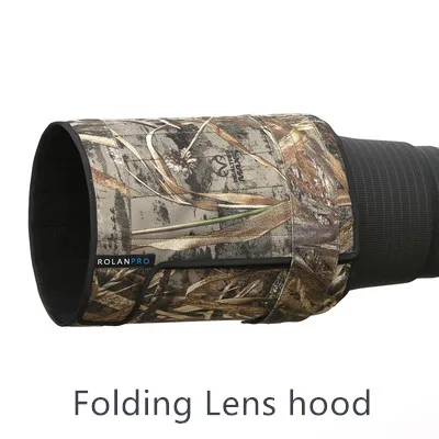 ROLANPRO Lens Camouflage Rain Cover for Canon EF 500mm F/4 L IS USM Lens Protective Sleeve Telephoto lens hood 