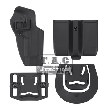 

Tactical CQC Serpa Quick Right Hand Paddle Belt Loop Pistol Gun Holster with Magazine Pouch Mag Case for Beretta 92 96 M9 M92