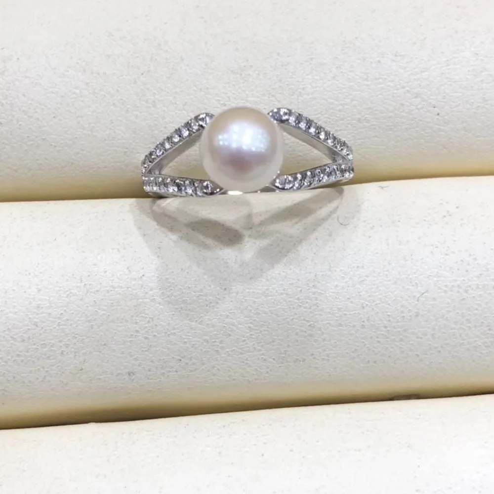 

Pearl Ring Sets, Ring Findings, Adjustable Ring Jewelry Parts Fittings Charm Silver Accessories for Akoya Pearls Beads Stones