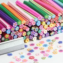 50pcs/set Soft pottery Fruit rose flower star for slime toys DIY slime Accessories Supplies Decoration kids gift toys