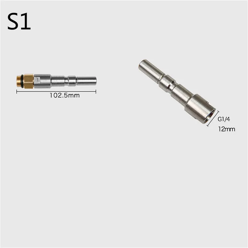 Snow Foam Lance Adapter High Pressure Washer Accessories Copper Quick Connection Pipe Fittings Foam Nozzle Stainless Steel Tube