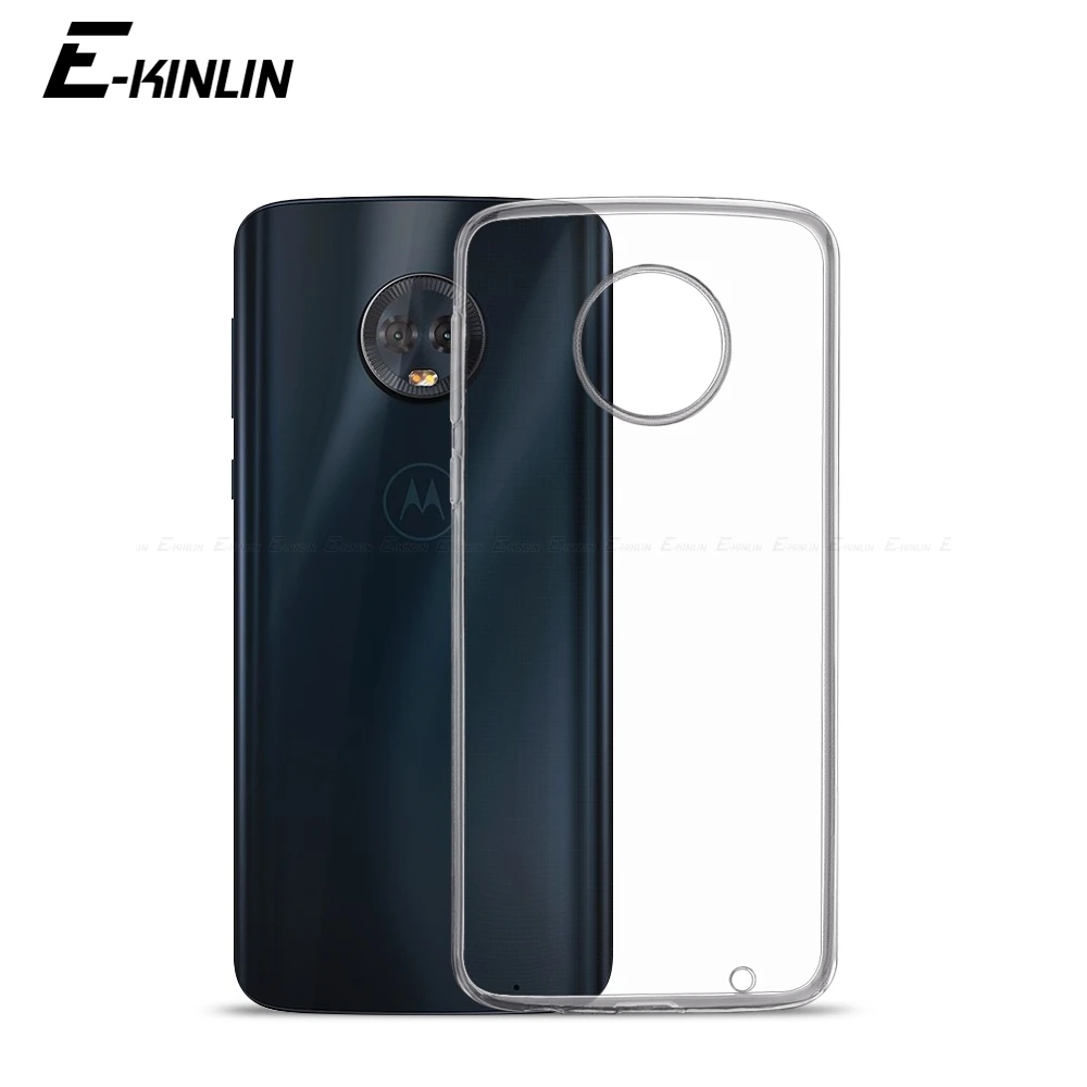 Ультратонкий Прозрачный мягкий защитный чехол из ТПУ для Motorola Moto G9 G8 G7 G6 G5S G5 G4 Plus