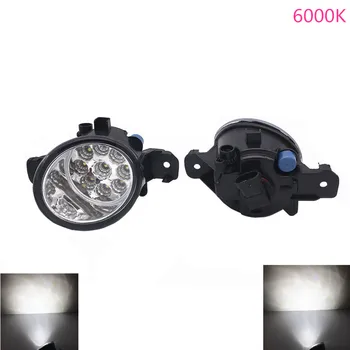 

2X Halogen LED Fog Light Lamp 12V DRL Fog Lamps For Nissan Dualis J10 JJ10 2007 2008 2009 2010-2015 High Brightness Fog Lights