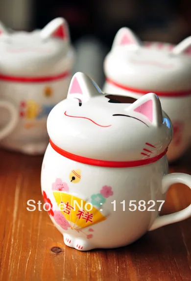 Мин orde r$ 20 (смешанные предметы) кружка для кофе Lucky cat чашка молока капельная