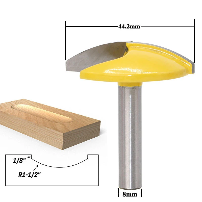 1 шт. 8 мм хвостовик маленькая чаша фреза-1/" Радиус широкий для деревообработки режущий инструмент