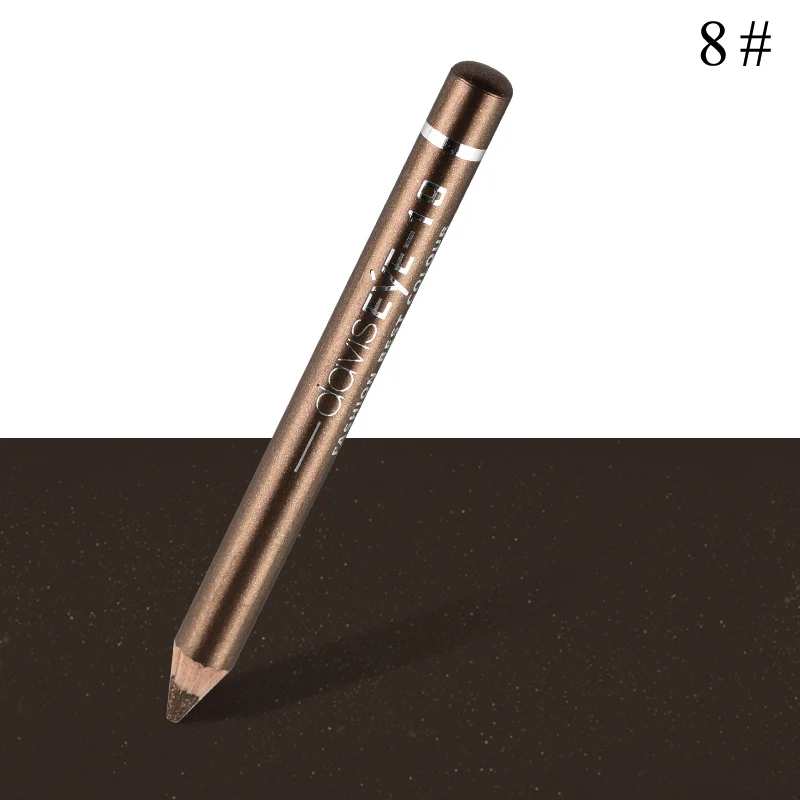 1 шт. карандаш для подводки глаз, Водостойкий карандаш для теней, косметический Блестящий карандаш для теней, косметические блестящие тени для век - Цвет: 08