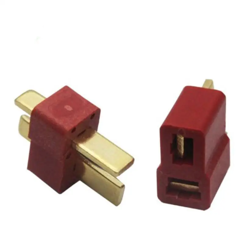 

WINOMO 10 Pairs Ultra T-Plug Connectors Deans Style Male And Female With 20pcs Shrink Tubing For RC LiPo Battery