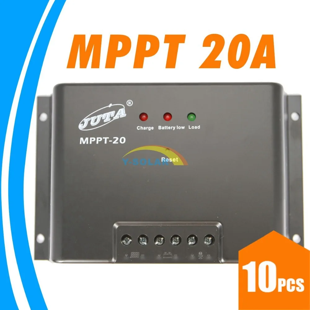 10pcs Juta MPPT 20A Solar Charge Controller 12V 24V Auto Switch LED Indicate MPPT-20 Battery Charger Regulator High Quality NEW 10pcs Juta MPPT 20A Solar Charge Controller 12V 24V Auto Switch LED Indicate MPPT-20 Battery Charger Regulator High Quality NEW