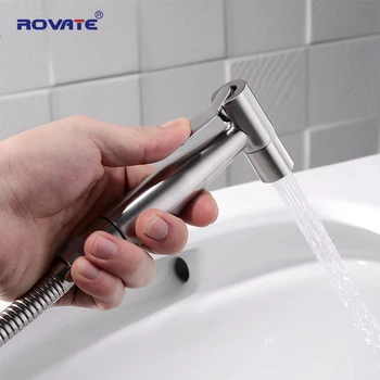 

ROVATE Handheld Bidet Toilet Sprayer Set with Spray Head Premium Brushed Stainless Steel Sprayer for Bidet Attachment