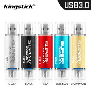 

Smart OTG usb flash drive 64G 32G 16G 128G pen drive Thumb drives memory stick android otg usb key free shipping