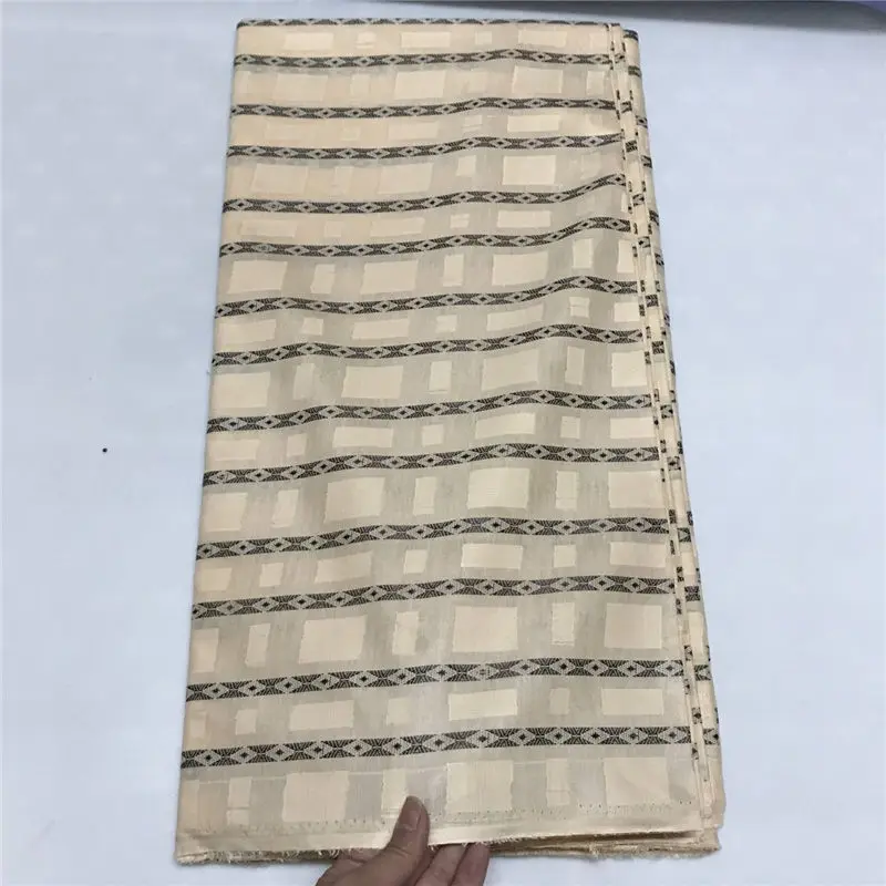 

High Quality Nigeria Cotton AtikuFabric Soft Cotton African Stripe Pattern Atiku Material For Making Men Garment 10 Yards 30