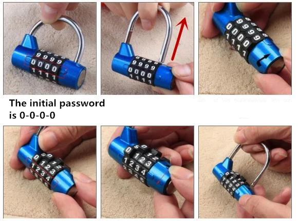 

4 Digit 5 Digit Combination Password Lock Zinc Alloy Safety Lock Suitcase Luggage Coded Lock Cabinet Locker Padlock 10pcs/lot