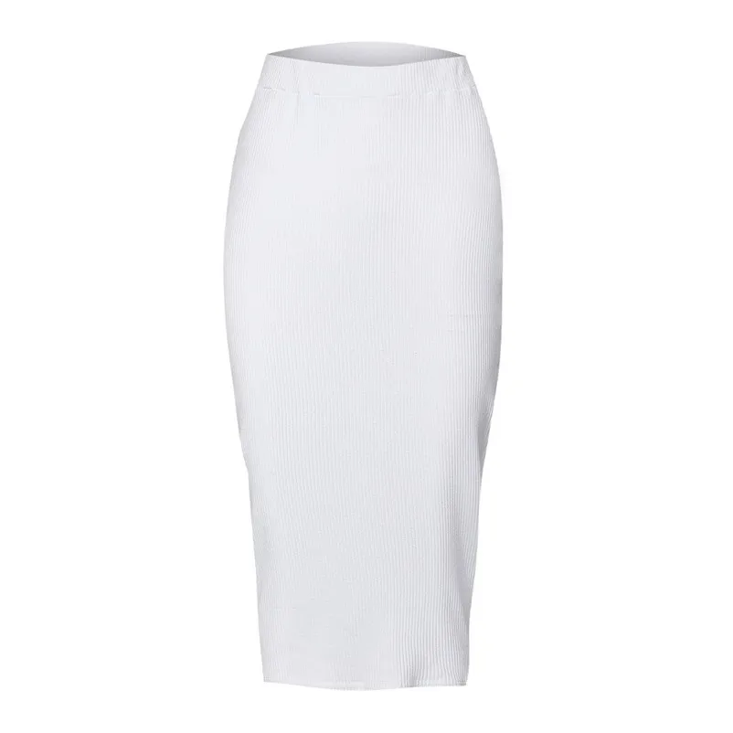 HOT sell Fashion 2018 Summer style skirts womens Sexy High-Waist Bodycon Long Skirt Hip Slim Straight Skirt Femme Saia A16#N (9)
