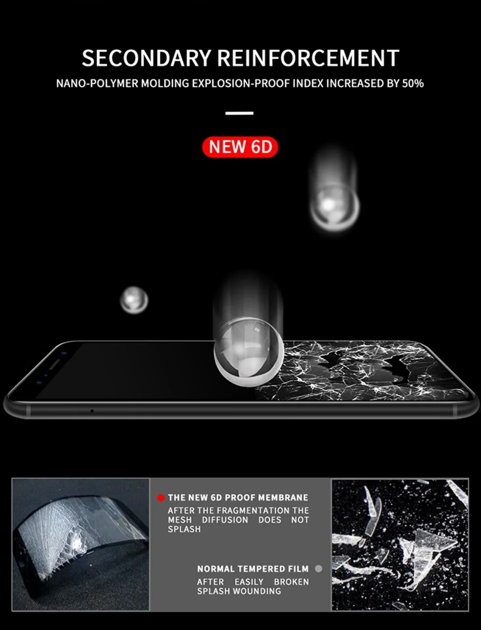 6D Glass for Xiaomi Redmi Note 6 Pro 5 4X Screen Protector 5D Mi 8 A2 Lite A1 Mix 3 Tempered Glass for Xiaomi Redmi 6A 5 Plus S2 (14)