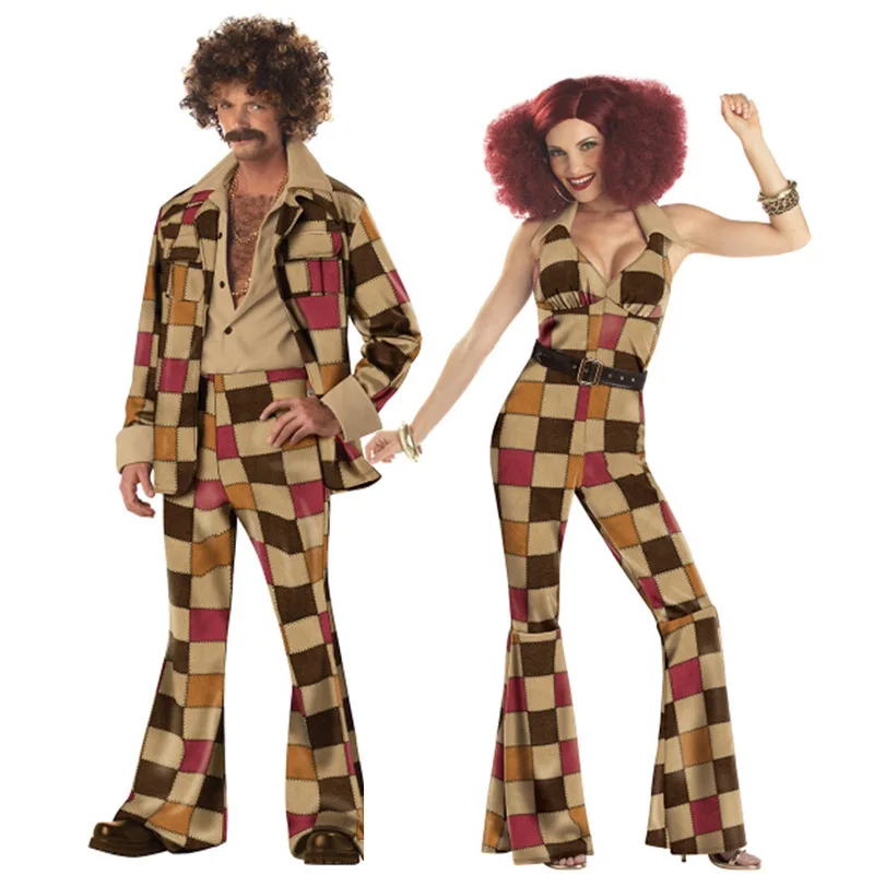 Woodstock Mens & Woman Hippie Fancy Dress Costume 60s 70s Hippy Outfit