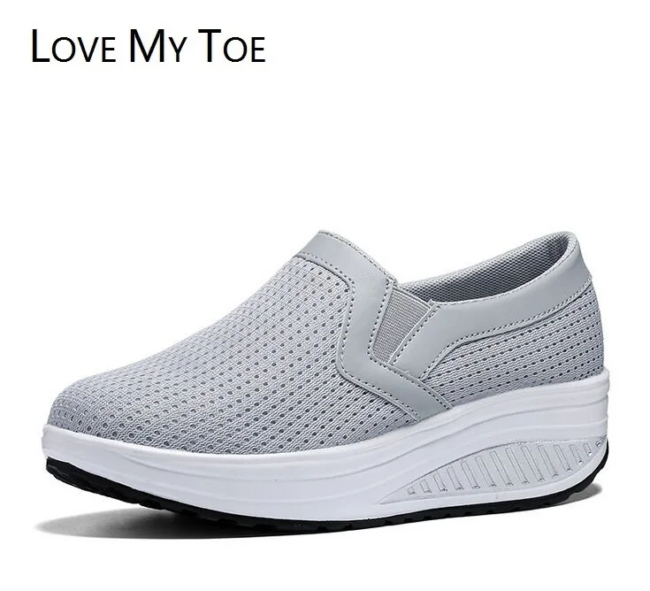 Весна 2020 Повседневная дышащая Спортивная обувь на танкетке женская платформе