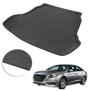 

For Hyundai Sonata 2015 2016 2017 Rear Boot Mat Trunk Cargo Liner Floor Tray Carpet Mud Protector Cover Car Accessories