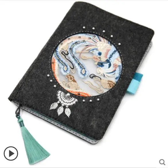 

Palace Museum Wenchuang Diary Handbook Paper Felt kit Non-woven cloth Craft DIY Sewing set Felt Handwork Material DIY