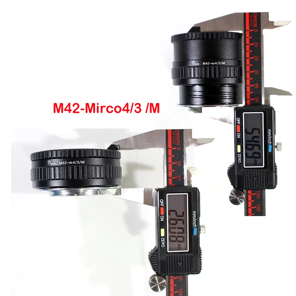 Pixco M42-M4 3 Ajustável Macro Adaptador de