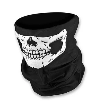 New 1 piece  Unique Fashion Motorcycle Skull Ghost Face Windproof Mask Outdoor Warm Balaclavas Scarf