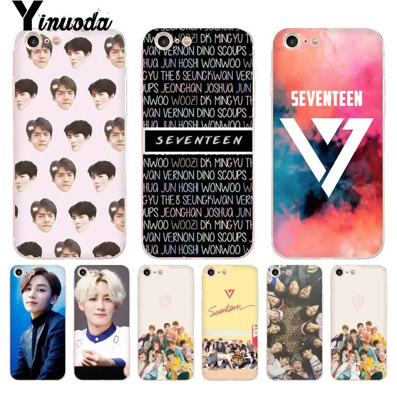 

Yinuoda KPop Seventeen JEONGHAN 17 DIY Printing TPU Phone Case for iPhone 8 7 6 6S Plus X 5 5S SE 5C XS XR11 11pro 11promax