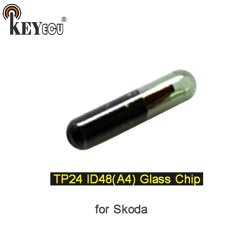 KEYECU 1x/ 2x A4 TP24 CAN ID48 Chip Transponder Remote key Carbon for Skoda | Автомобили и мотоциклы