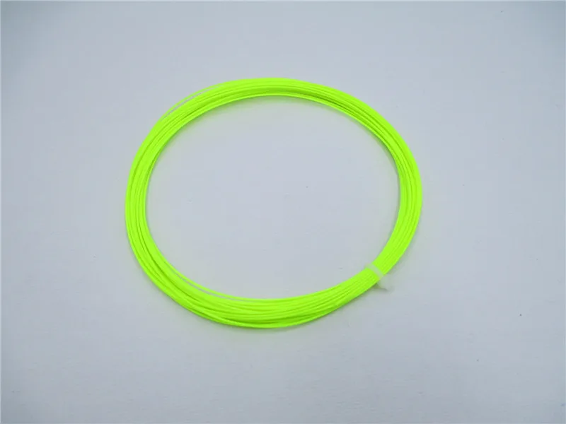 FlyBomb веревка для бадминтона эластичная прочная 0,7 мм для ракетки для бадминтона супер отскок ракетка линия оптом 20-23lbs L420OLC - Цвет: Fluorescent Green