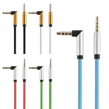 

1m 3FT 3.5MM Jake male to male 90 degree Right Angle Aux Cable Accessory Bundles for iphone for ipod mp3 PC Mp4