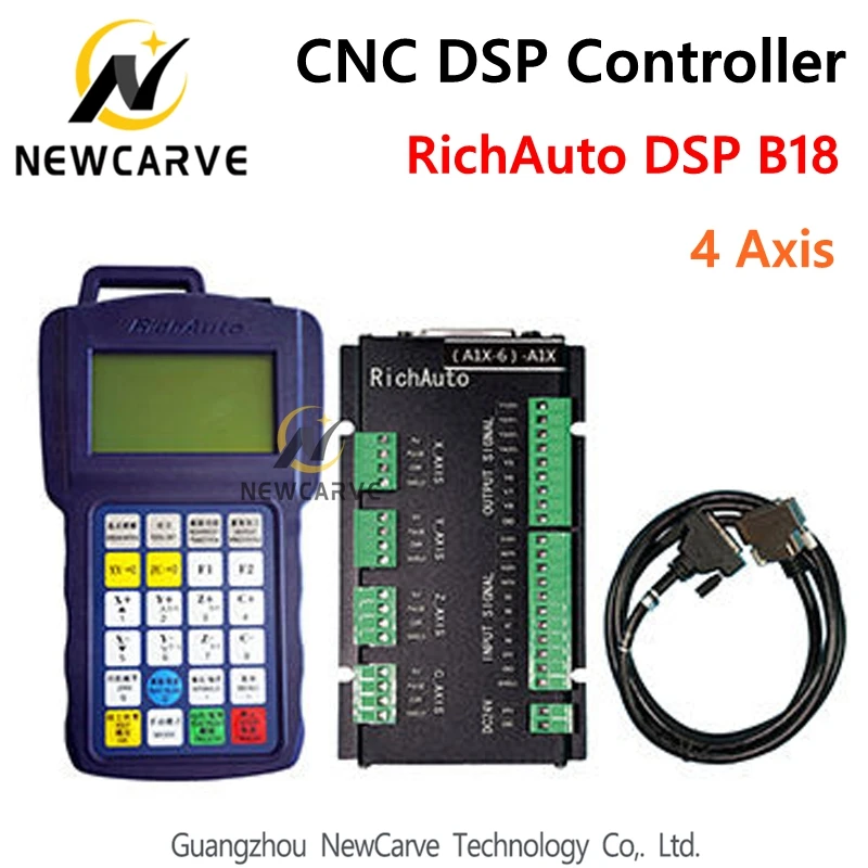 RichAuto DSP B18 4 Axis CNC Controller B18S B18E USB Linkage Motion Control System for Cnc Router Replace A18 Manual NEWCARVE RichAuto DSP B18 4 Axis CNC Controller B18S B18E USB Linkage Motion Control System for Cnc Router Replace A18 Manual NEWCARVE