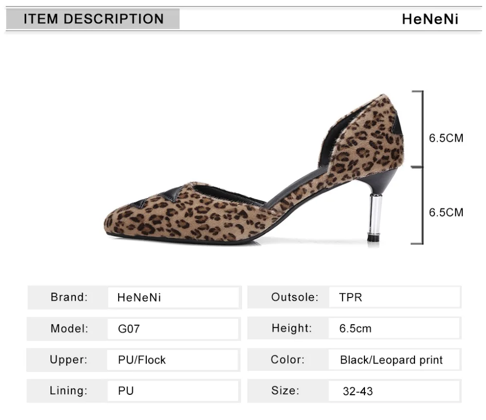 Туфли на высоком каблуке с леопардовым принтом; женские пикантные туфли-лодочки; офисные женские туфли из флока с острым носком; удобные туфли на каблуке 6 см; sapato feminino; размеры 32-43