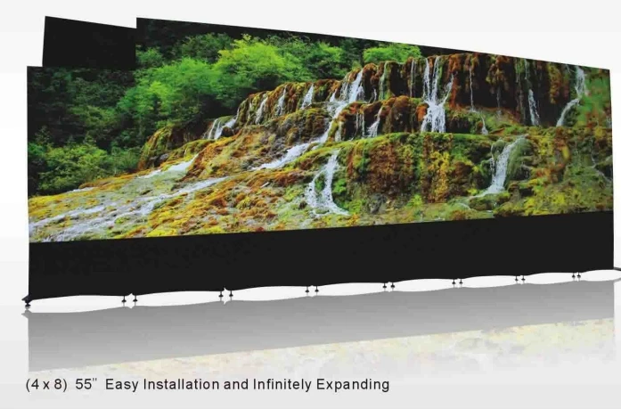 Простая установка, точно расширяющийся 8x3 шт lcd 55 дюймов панель 0 мм, драгоценный камень соединенный lcd Видео стены визуальный Презентер