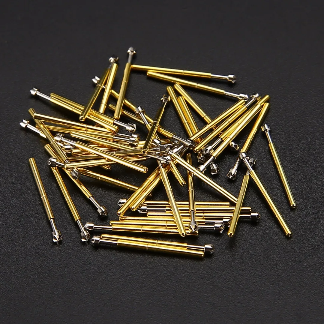 

50pcs High Quality P75-LM2 Spring Loaded Test Probes Receptacle Pogo Pin Tool Set Dia. 1.02mm