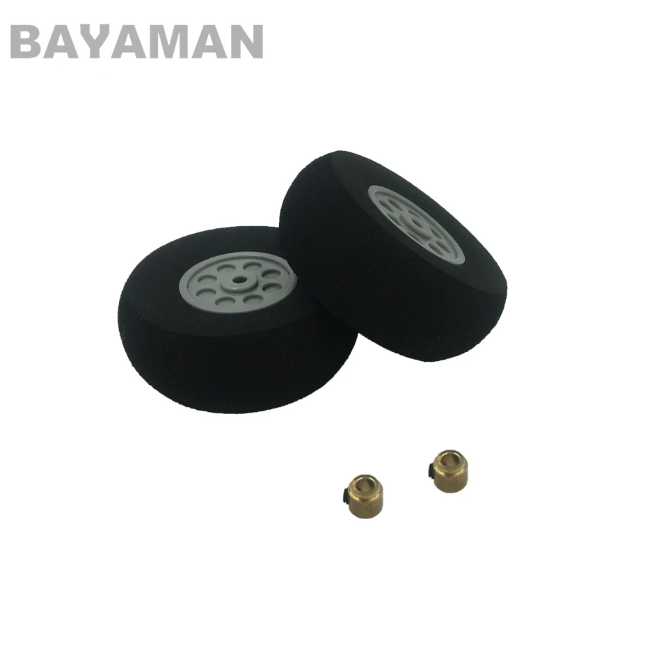 

2шт 55 мм Диаметр губчатое колесо для радиоуправляемой модели самолета