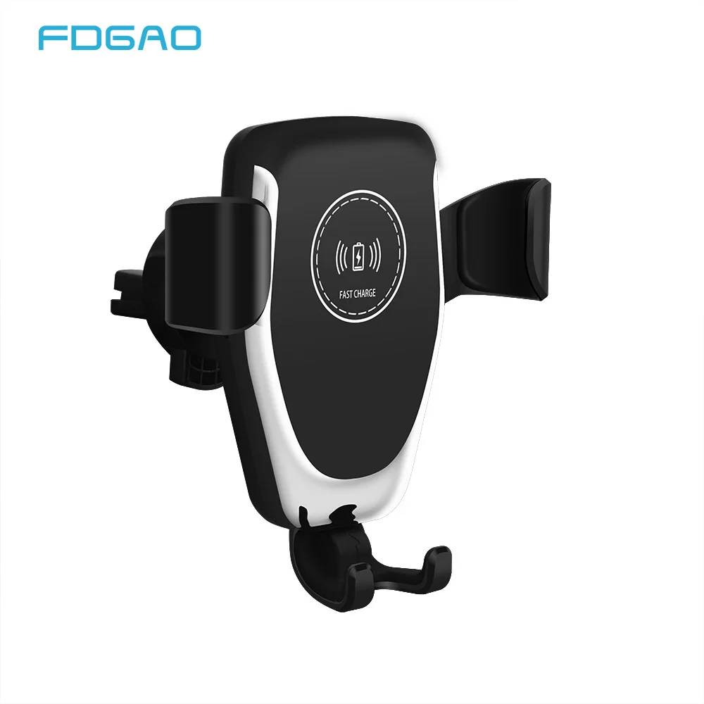 FDGAO Qi Car Wireless Charger For iPhone X XS Max XR 8 Fast Wireless Charging Car Gravity Phone Holder For Samsung Note 9 S9 S8