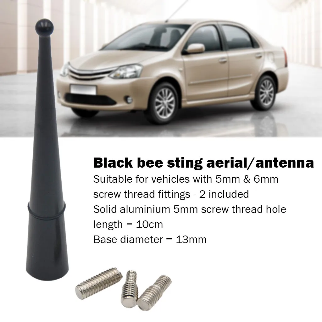

Little Black Bee Sting Car Van Aerial Replacement Ariel Radio Universal Antenna Drop Shipping