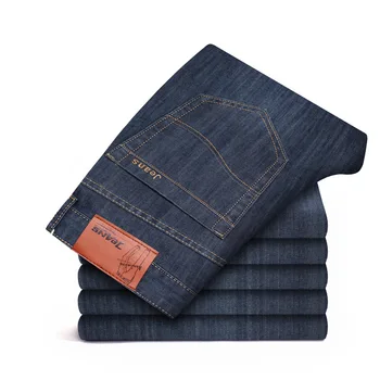 

Fall 2020 men jeans men straight loose Four seasons youth skinny jeans