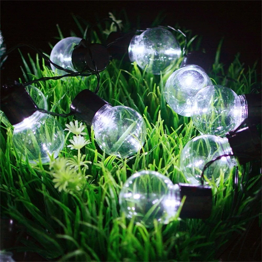 Binval солнечного света строки 10/20 светодиодов мяч для очищения Винтаж лампы для декоративные напольные подвесные уличные Цветущий сад патио с гирляндой