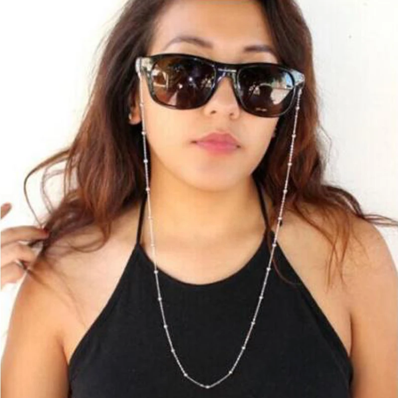 

Fashion Womens Eyeglass Chains Sunglasses Reading Beaded Glasses Chain Eyewears Cord Holder Neck Strap Rope