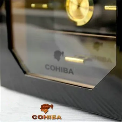 COHIBA Черный портсигар президент небольшой трехуровневый рояль окрашенные кедр lubinski humidor cigar box контейнеры влажность стол