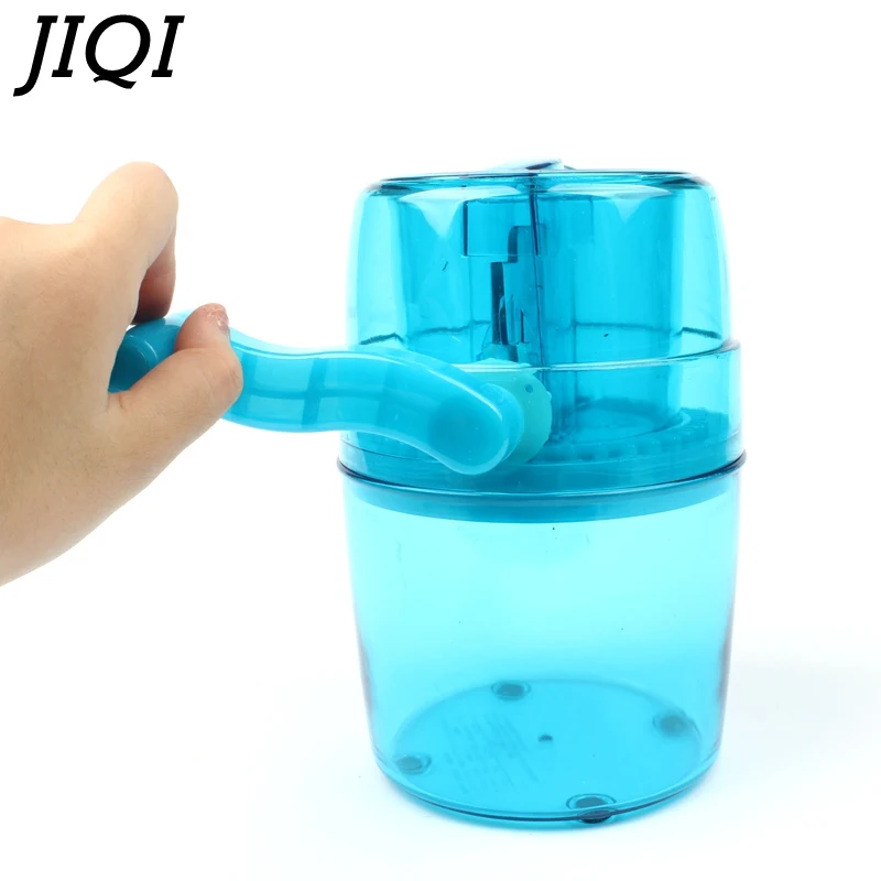 JIQI 1.1L ручная дробилка для льда бритва производитель Slushies мини бритва|ice crusher
